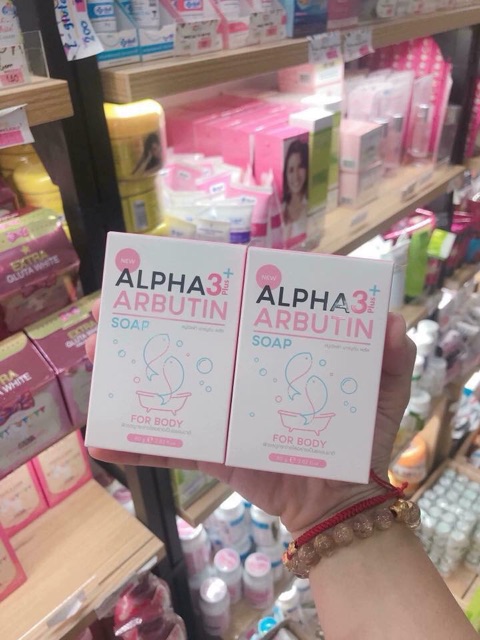 Soap Xà Phòng Tắm Trắng Da Body ALPHA ARBUTIN 3+ Plus 80g - Thái Lan