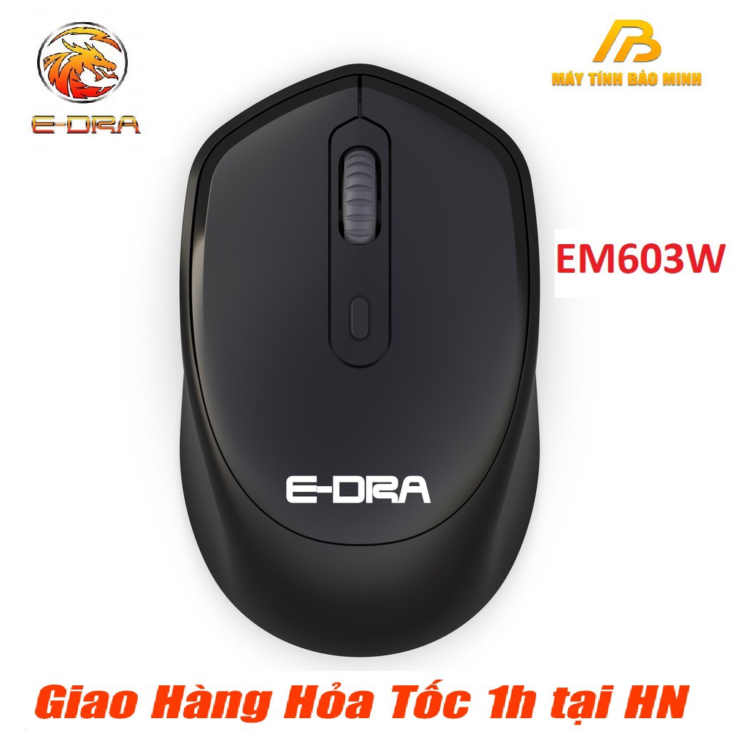 Chuột Không Dây Không Ồn E-Dra EM603W Slient - Hàng Chính Hãng Bảo hành 2 Năm