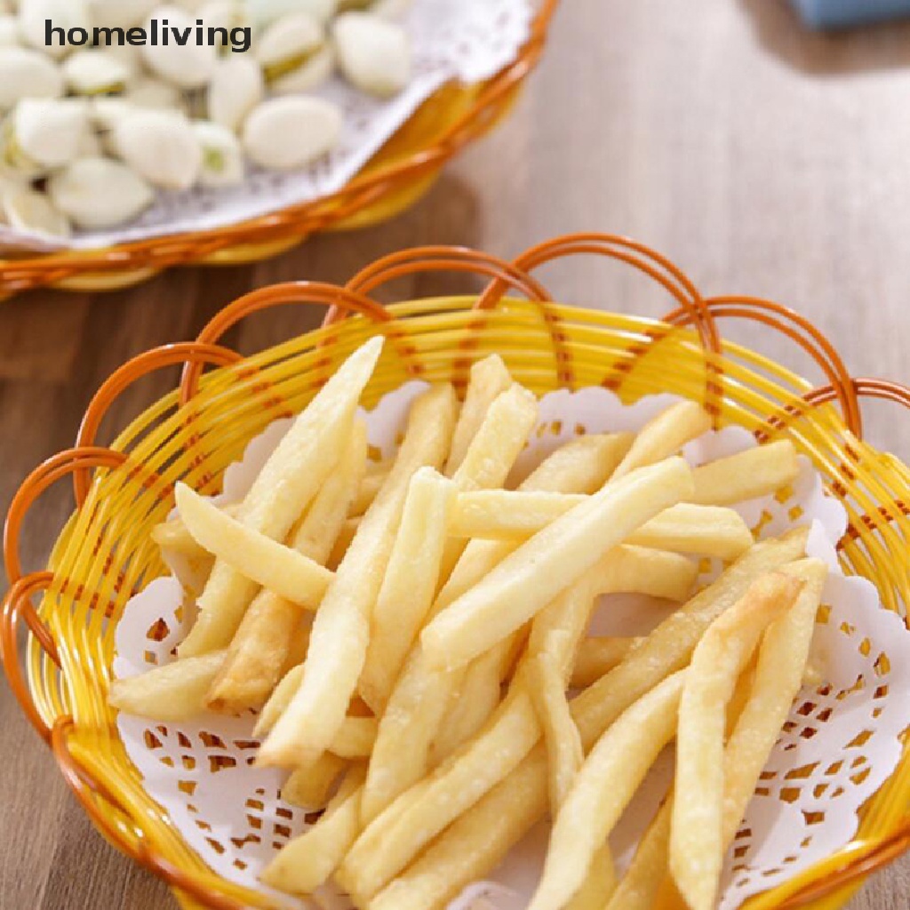 Bộ 100 Miếng Lót Bánh Hình Tròn Bằng Giấy Phối Ren Xinh Xắn