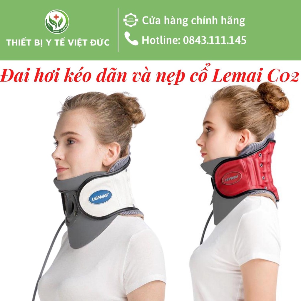 Đai Hơi Kéo Giãn Cột Sống Cổ Định Hình Cổ LEAMAI Dành Cho Người Thoái Hóa Cột Sống Cổ Đai Cổ Nẹp Cổ (C02)