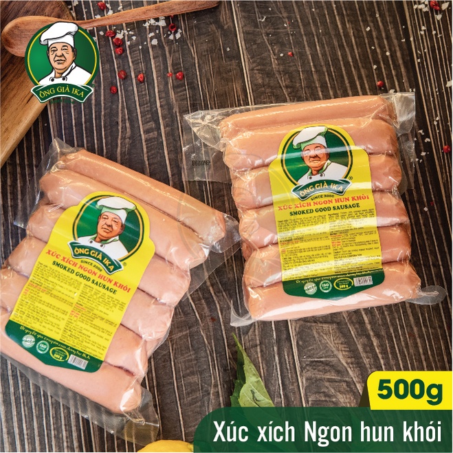 Xúc xích Ngon hun khói Ông già IKA 500g