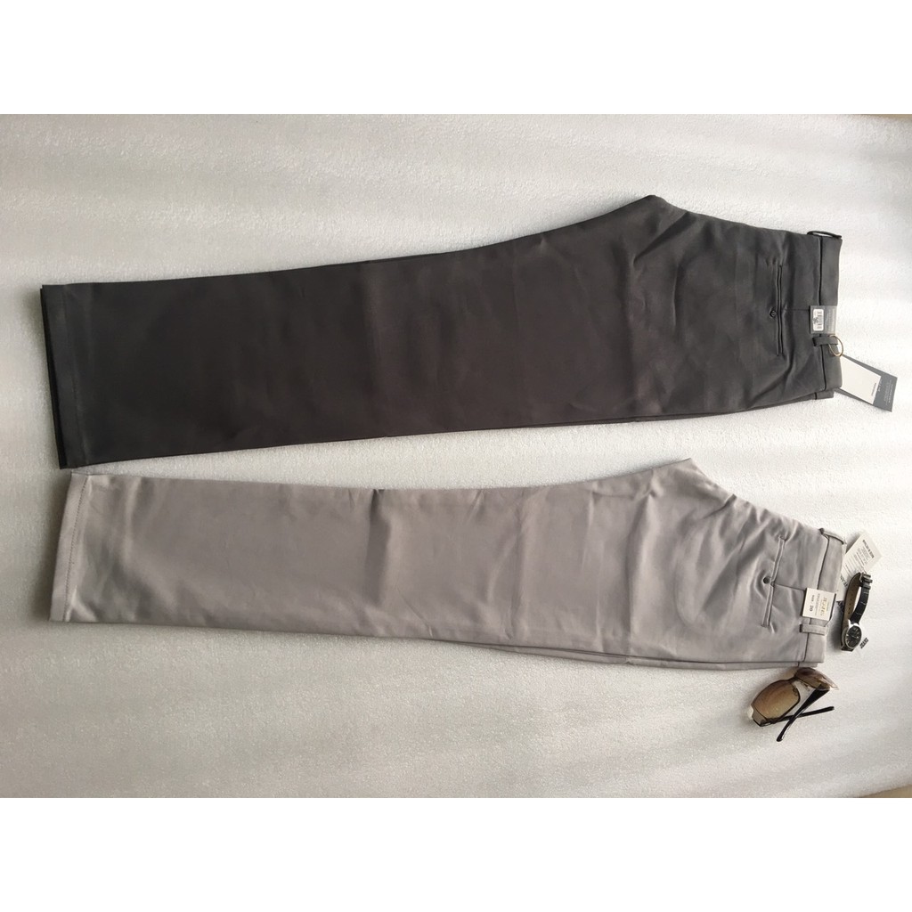 quần tây âu công sở hai màu ghi nhạt và xám trắng chất lượng cao cấp | BigBuy360 - bigbuy360.vn