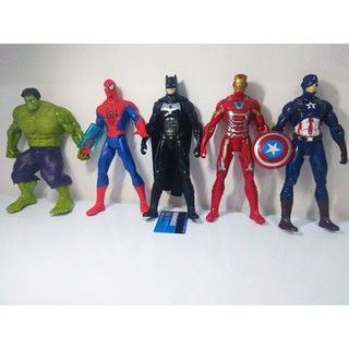 Mô hình siêu anh hùng Avengers. Người sắt (Iron Man) / Người nhện (Spider Man)/ Người Dơi (Batman)/ khổng lồ xanh (Hulk)