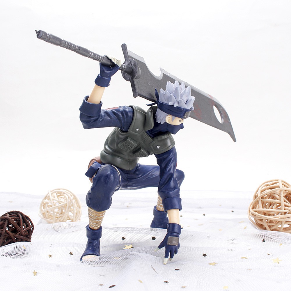 (Có sẵn - 15cm) Mô hình Kakashi cầm đao siêu bự - Mô hình Naruto