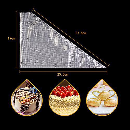 Set 100 túi bắt kem trang trí bánh bằng nhựa PE thân thiện với môi trường tiện dụng