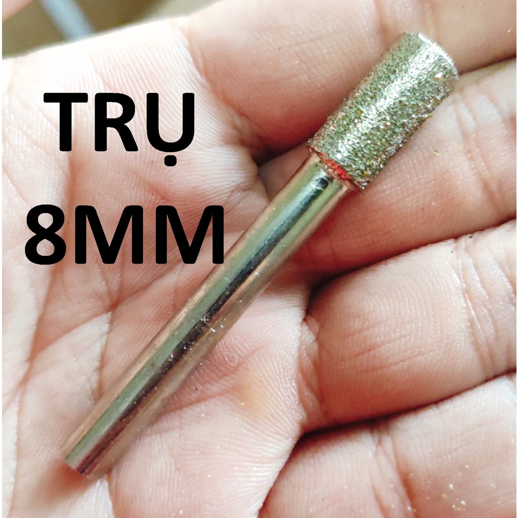 Xoàn hợp kim, mũi mài kim cương, đủ hình/ đủ size, cán 6mm