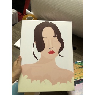 Combo tranh và túi canvas