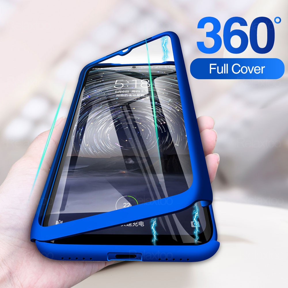 Ốp Điện Thoại Kính Cường Lực Bảo Vệ Toàn Diện 360 Độ Chống Sốc Cho OPPO A93 A92 A72 A52 A8 A31 2020 A5 A9 A5S A7 A3S A9 F11 Pro