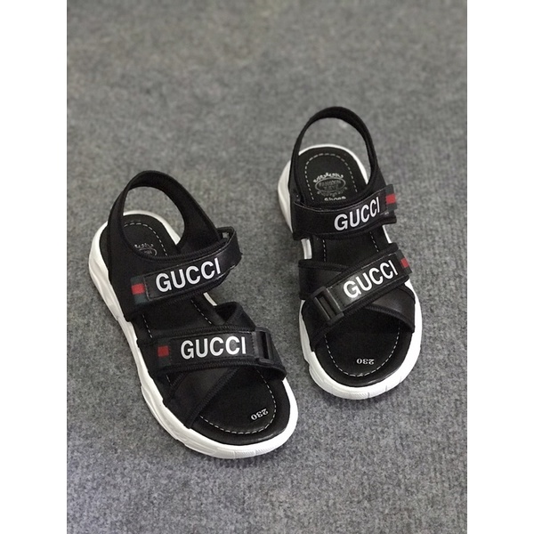 Giày sandal bản dây chéo đế xuồng quai chữ GCI đi học đi chơi