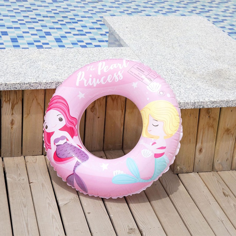 Phao bơi bơm hơi Cho trẻ em vòng nổi lốp xe hoạt hình nàng tiên cá bánh rán cầu vồng Phong cách dễ thương Vòng bơi Bơi &amp; Lặn Những người khác AKKU