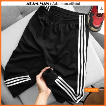 Quần thể thao nam nữ 3 sọc ống bo chun, chất liệu poly cao cấp, dày dặn, form dáng trẻ trung, năng động - Adam Man