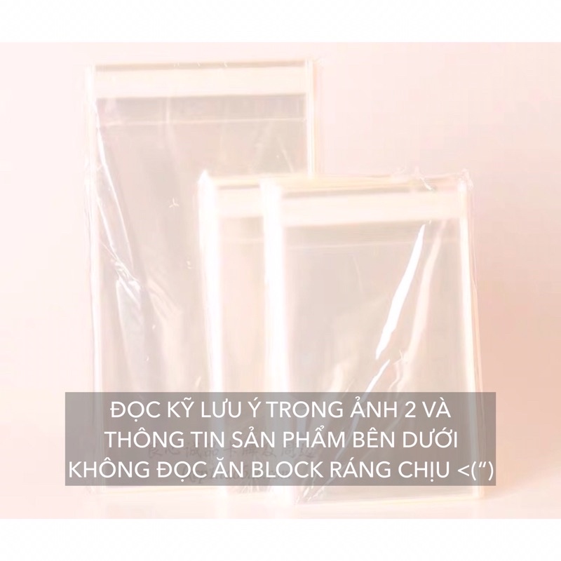 Sleeve MeeT 10.5x16.1cm & 12.4x17.4cm & 13x18cm & 15.3x21cm dày đựng postcard album ảnh bọc bảo vệ thẻ bài size lớn