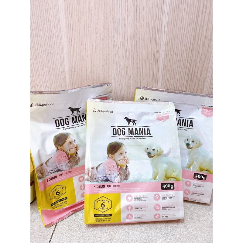 400gr Dog mania Puppy dành cho chó nhỏ duoi 6 tháng tuổi