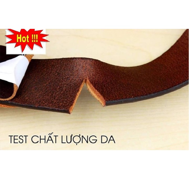 Bảo hành 3 năm - Dây nịt da bò nguyên tấm Ruby Luxury
