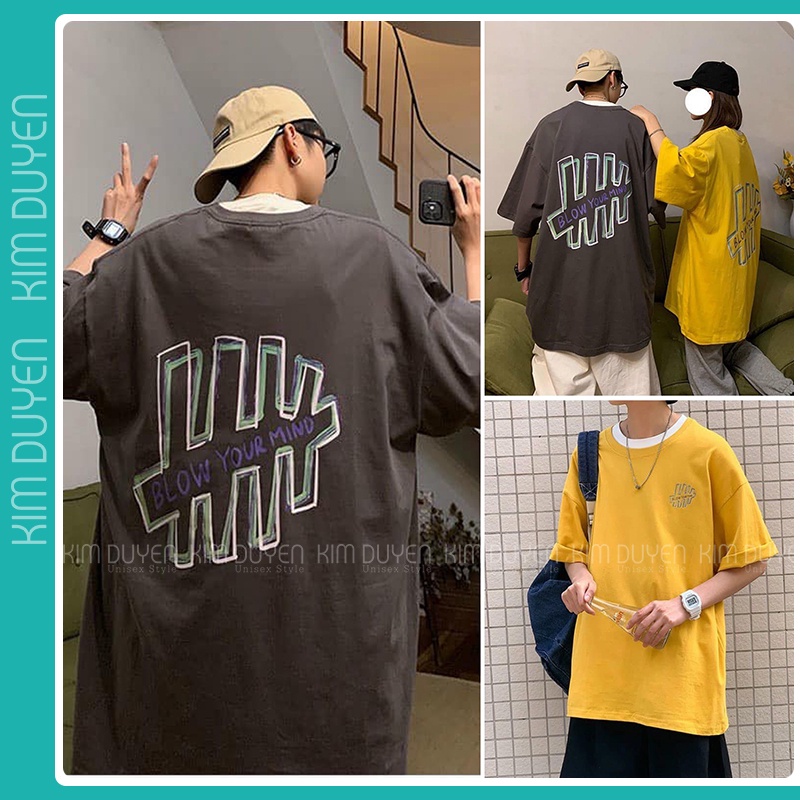 Áo Thun Blow Áo Thun Tay Lỡ Form Rộng Unisex 38-65kg Nam Nữ Phong Cách Ulzzang