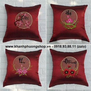 gối tựa lưng ghế gỗ - gối tựa lưng ghế
