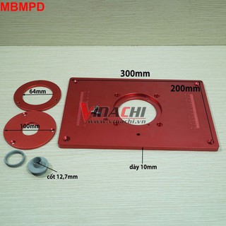 Mặt bàn máy phay đỏ cốt 12.7mm chế tạo mặt bàn máy phay, làm bằng hợp kim nhôm nguyên khối