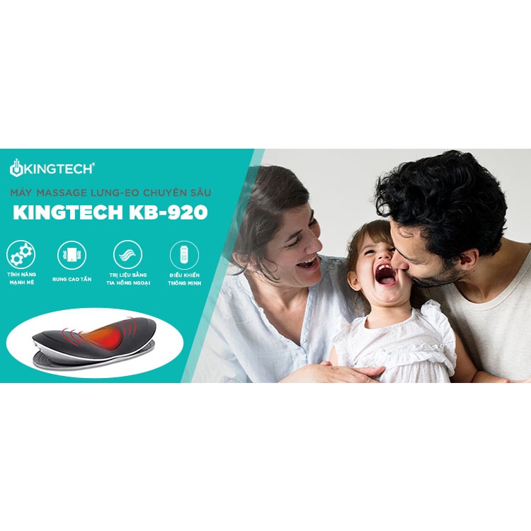 Máy Massage Trị Liệu Lưng, Eo Cao Cấp KINGTECH KB-920 - Máy Matxa Hỗ Trợ Điều Trị Cột Sống - Bảo Hành 12 tháng