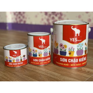 Sơn chậu kiểng, sơn chậu cảnh hệ thơm Yes paint (Lon 400g)