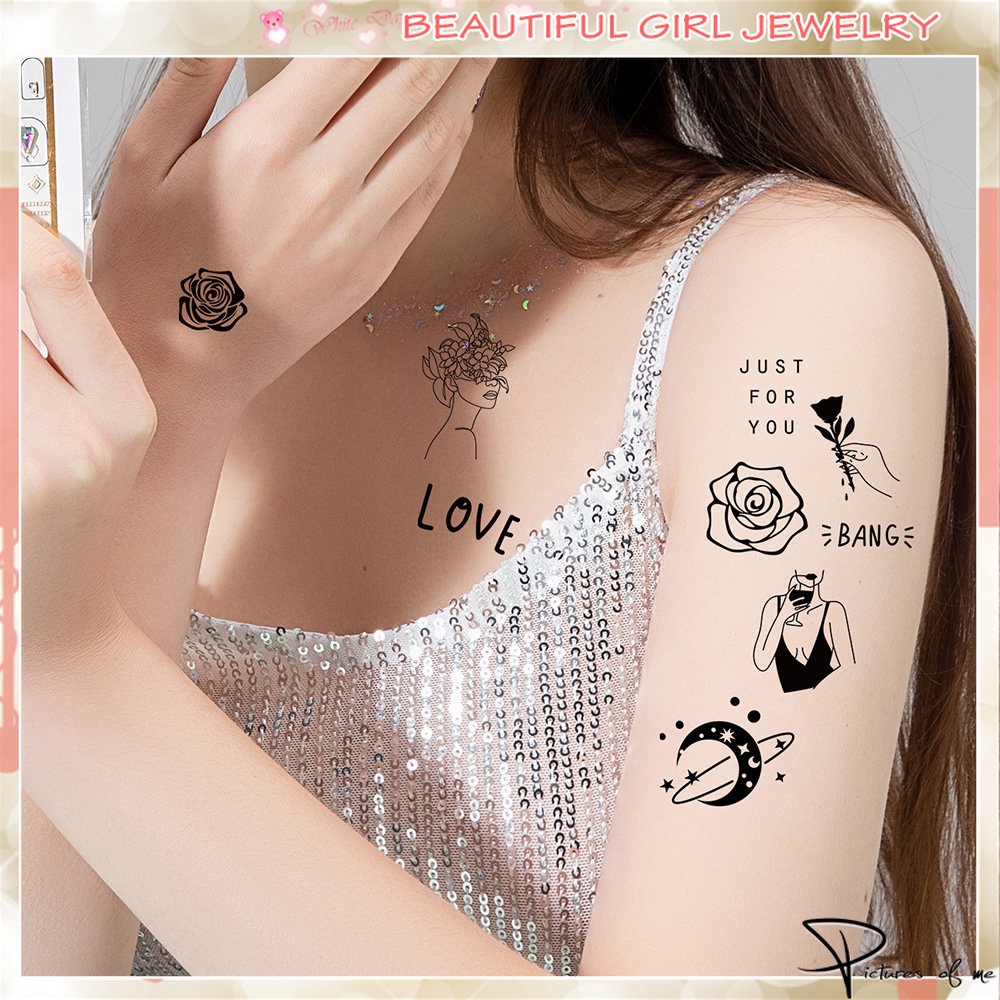 Hình Xăm Dán Chống Thấm Nước Hình Động Vật Và Cây Cối Độc Đáo