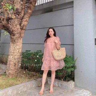 Váy hoa lụa