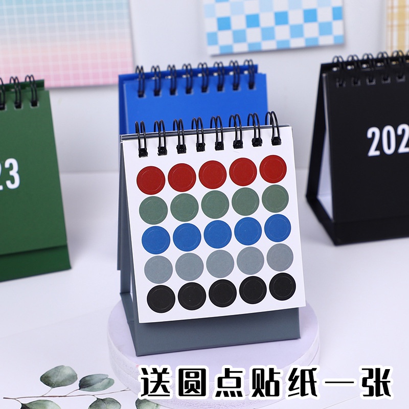 Lịch Để Bàn Mini 2022.08-2023.12 Màu Sắc Xinh Xắn