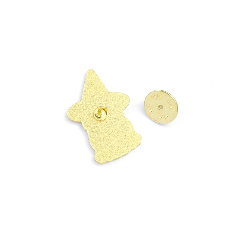 Ghim cài áo QIHE JEWELRY họa tiết hoạt hình ếch phù thủy ngộ nghĩnh