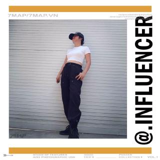 Quần jogger nữ 7map dây kéo
