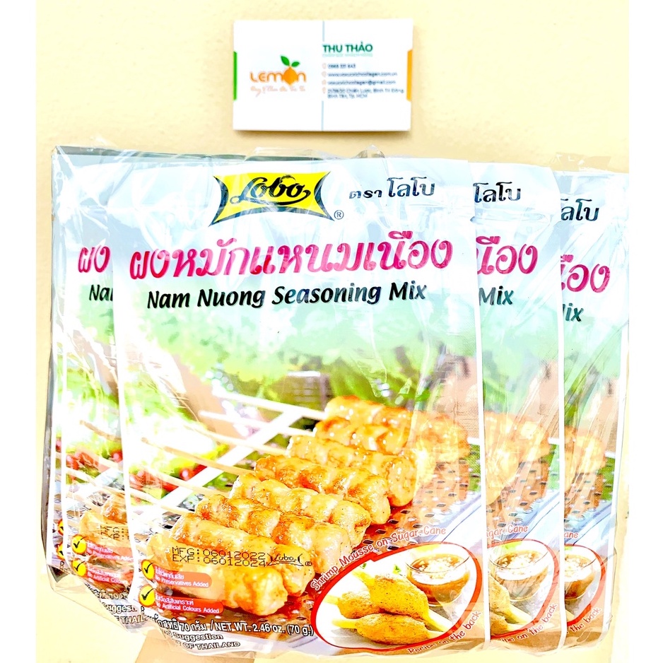 1 Gói gia vị làm nem nướng hiệu LOBO Thái Lan (gói 70g)