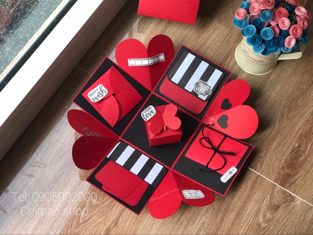 Hộp quà dán ảnh - size 10cm | BigBuy360 - bigbuy360.vn