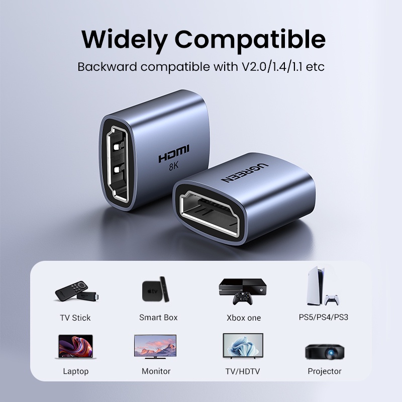 Ugreen Đầu Nối HDMI 8K / 60Hz HDMI 2.1 Cho PS4 HDMI