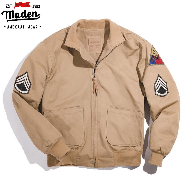 Áo khoác kaki MADEN M1942 phong cách retro cho nam