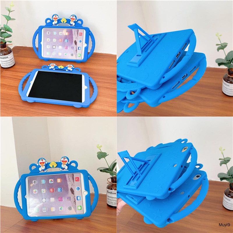 SAMSUNG Bao Da Máy Tính Bảng In Hình Doraemon Thời Trang Cho ipad Mini6 Mini4 / 5 Air Pro9.7 ipad9th / 10.9 IPad10.2 / Pro10.5
