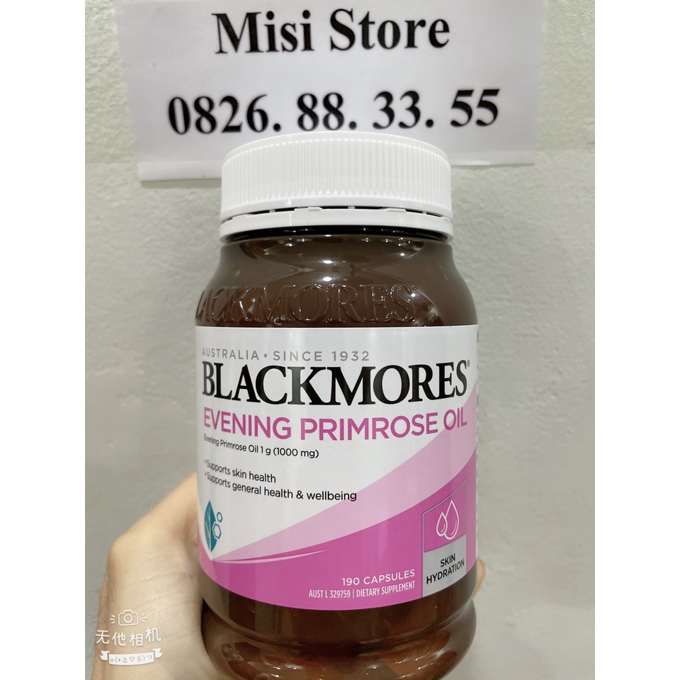 Tinh dầu hoa anh thảo evening primrose oil blackmores, lọ 190 viên - ảnh sản phẩm 1