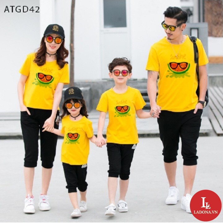 Áo Phông Gia Đình Dễ Thương MS03 (Giá 1 Áo)