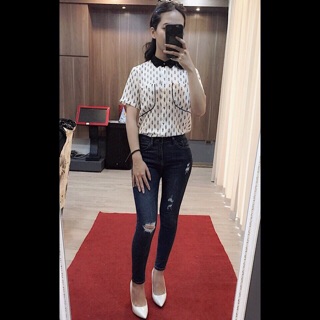 Sơ mi cộc tay hoạ tiết (4 màu) 