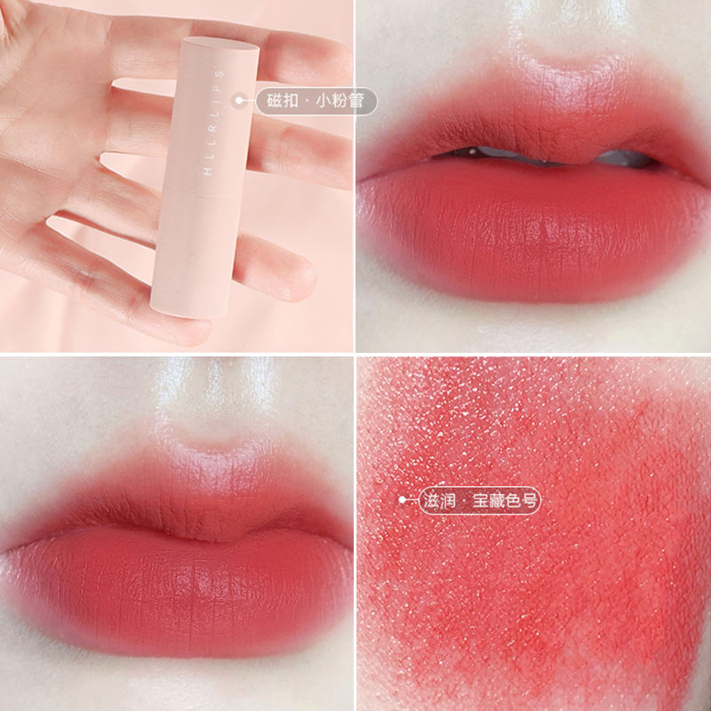 [Hàng mới về] Son thỏi màu nhung lâu trôi dưỡng ẩm không dính cốc nắp từ tính | BigBuy360 - bigbuy360.vn