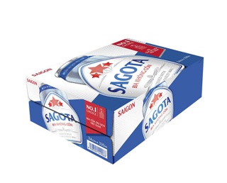Thùng 24 Lon Bia Sagota Không Cồn 330ml/lon