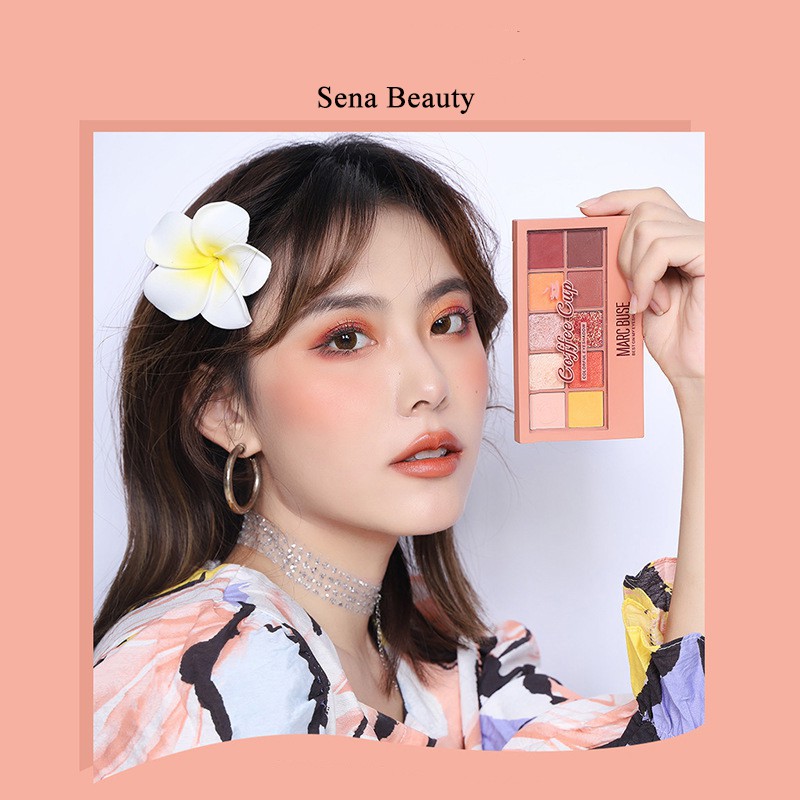 Bảng Phấn Mắt 10 Ô Kèm Cọ Marc Buse Best On My Shadow Bản Dupe Của Clio Pro Eye Palette | BigBuy360 - bigbuy360.vn