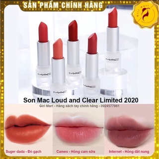 Son Mac chính hãng Limited vỏ bạc 2020 Suger dada Cameo Baroque Internet