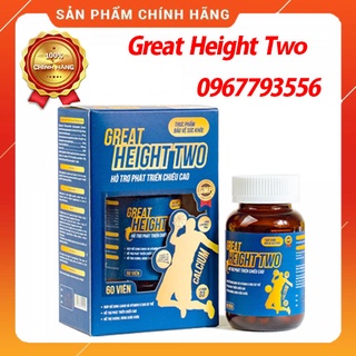 Viên uống GREAT HEIGHT TWO hỗ trợ phát triển chiều cao hộp 60 viên
