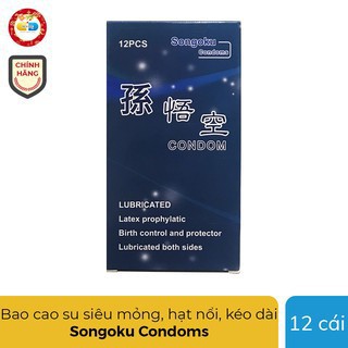 [Chính hãng] Bao cao su Songoku (siêu mỏng - hạt nổi- kéo dài thời gian quan hệ -hương thơm nhẹ nhàng) -Made in Japan