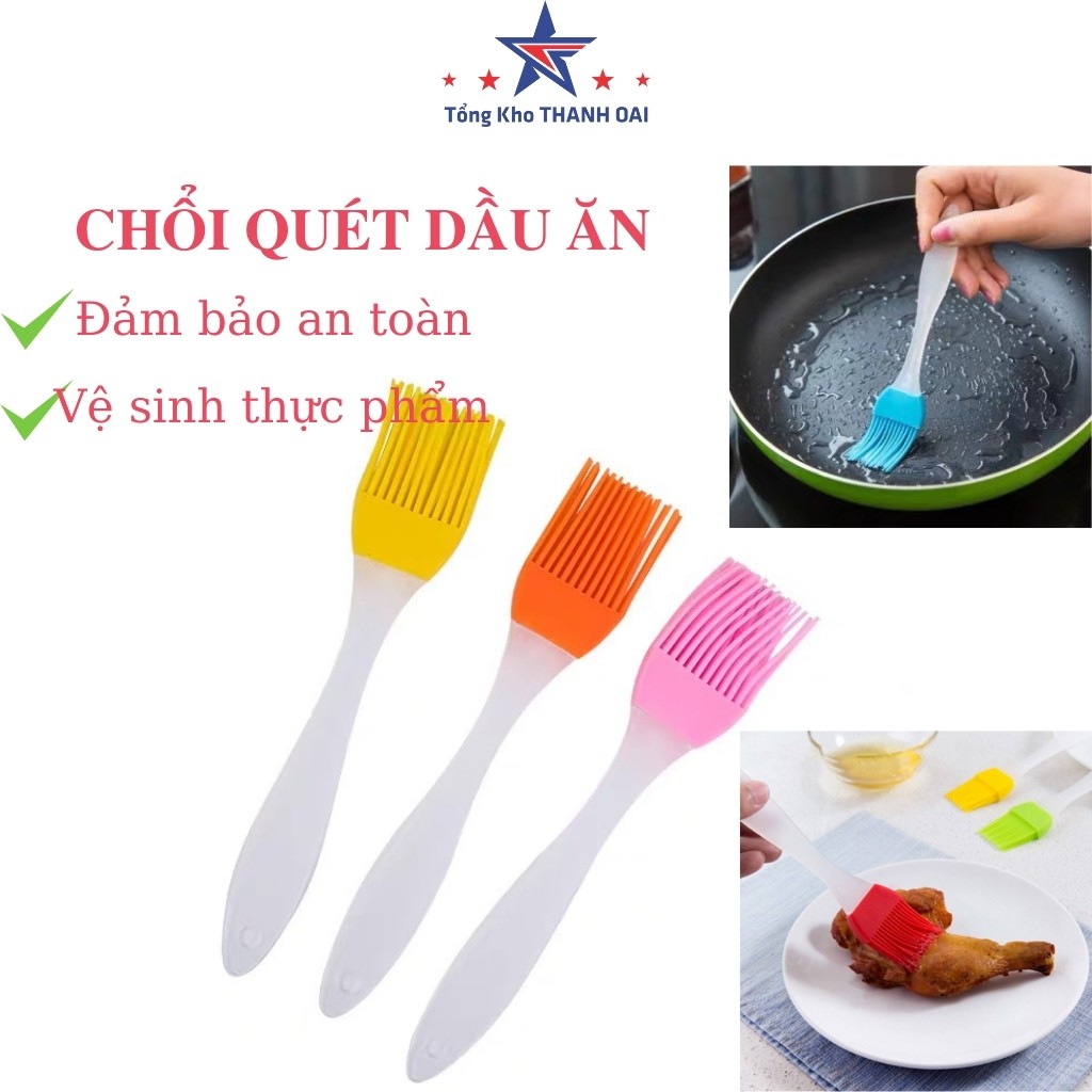 Cọ quét dầu ăn silicon cho nồi chiên không dầu - Chổi quét dầu chịu nhiệt mềm mại MUL21