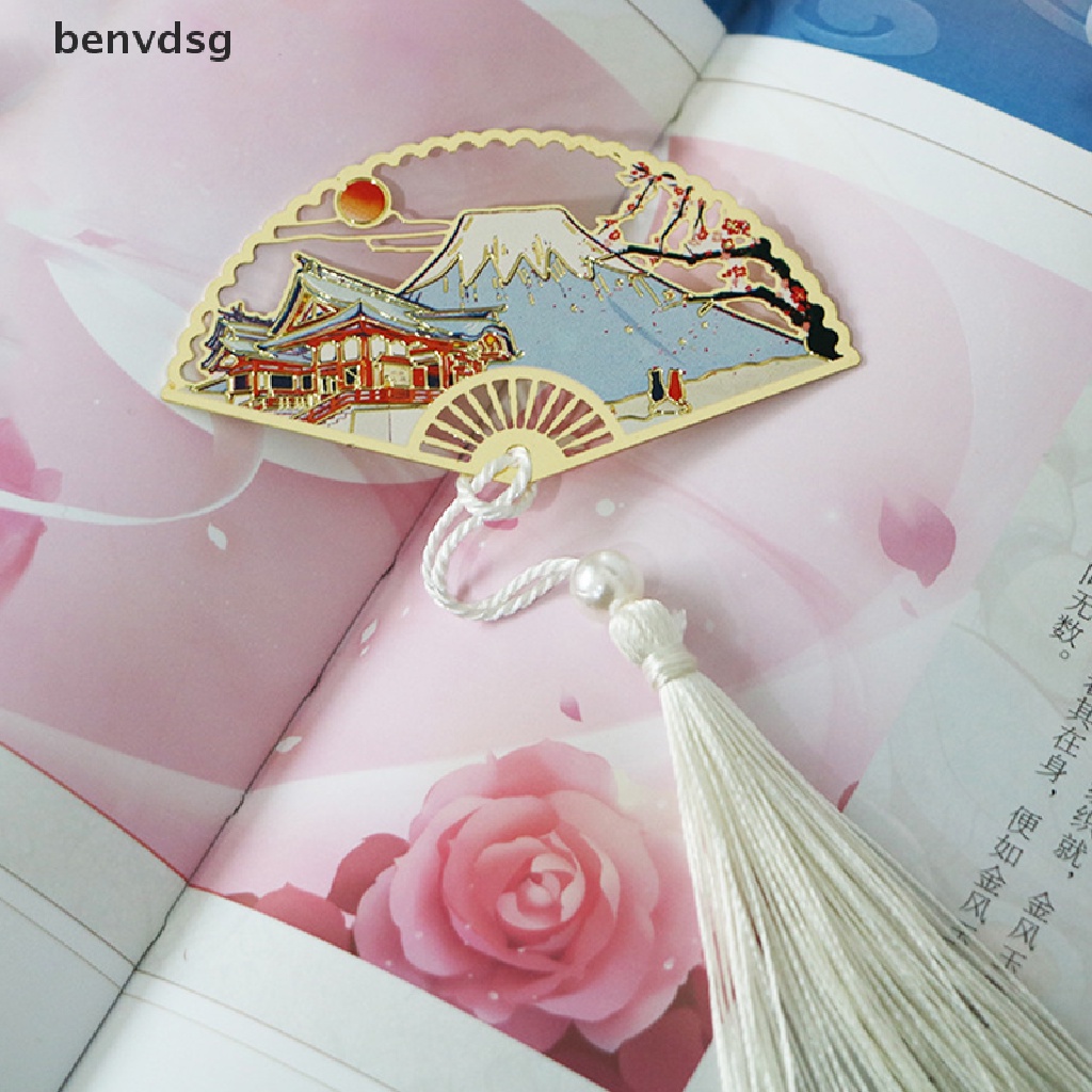 Benvdsg &gt; Kẹp Đánh Dấu Trang Sách Bằng Đồng Thau Phối Tua Rua Phong Cách Trung Hoa Cổ Điển