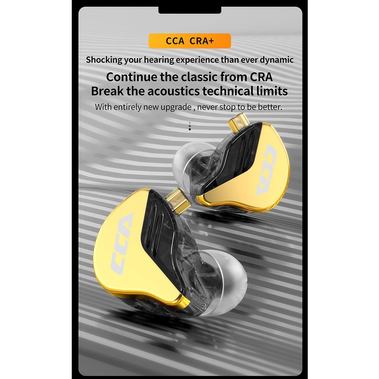 Tai Nghe Nhét Tai Có Dây CCA CRA CA4 Âm Thanh HiFi Sống Động Chất Lượng Cao