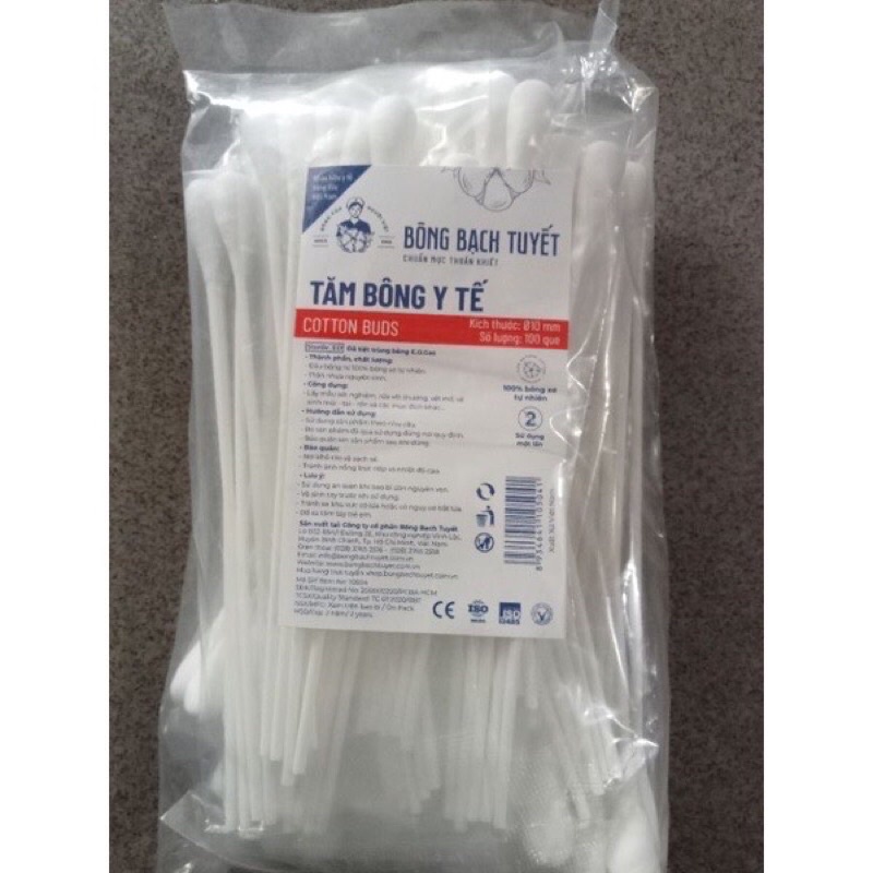 Tăm phi y tế bông bạch tuyết