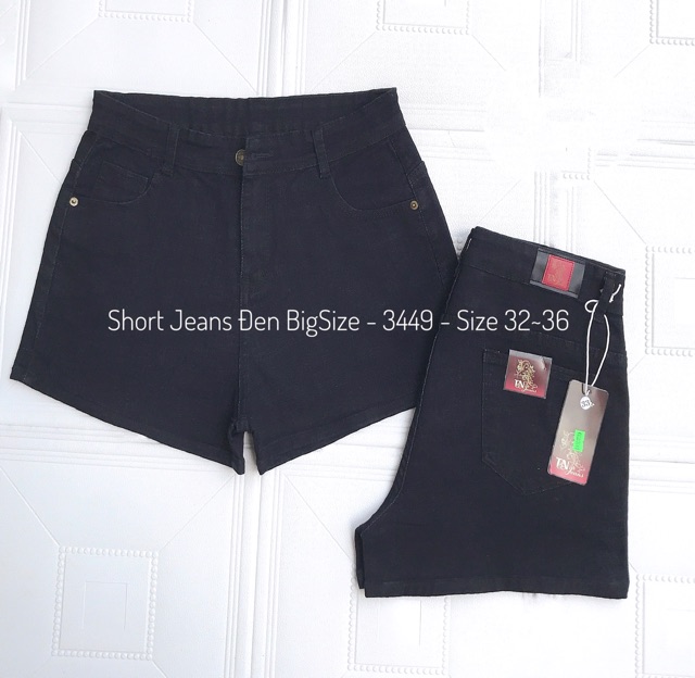 QUẦN SHORT JEAN BIG SIZE ĐEN 2667