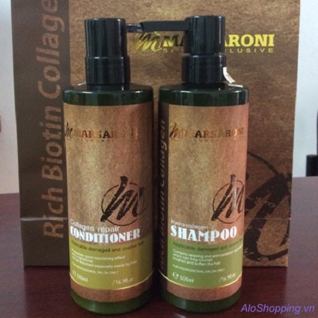 Dầu gội xả Marsaroni Biotin Collagen - 800ml