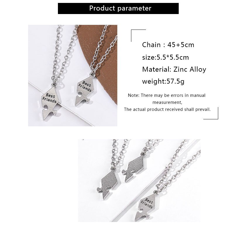 Set 4 / 5 / 6 / 7 / 8 / 9 / 10 Vòng Cổ Tình Bạn Bằng Hợp Kim Có Thể Điều Chỉnh Kích Cỡ