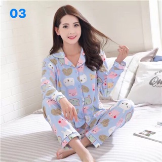 Bộ mặc nhà hoạ tiết kute